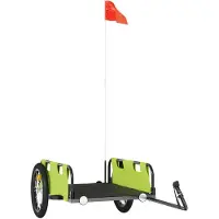 vidaXL Fietstrailer oxford stof en ijzer groen