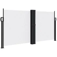 vidaXL Windscherm uittrekbaar 120x600 cm wit
