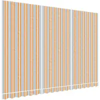 vidaXL Vervangingsdoek voor luifel 430x295 cm polyester oranje en blauw