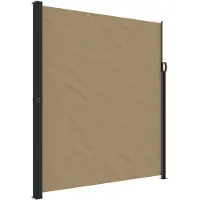vidaXL Windscherm uittrekbaar 220x600 cm taupe