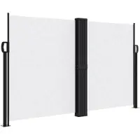 vidaXL Windscherm uittrekbaar 140x1000 cm wit