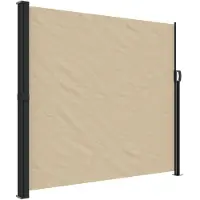 vidaXL Windscherm uittrekbaar 180x500 cm beige