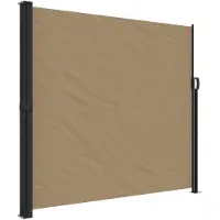 vidaXL Windscherm uittrekbaar 180x300 cm taupe