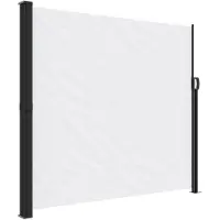 vidaXL Windscherm uittrekbaar 180x300 cm wit