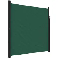 vidaXL Windscherm uittrekbaar 200x500 cm donkergroen