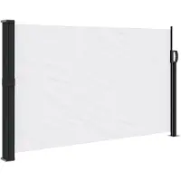 vidaXL Windscherm uittrekbaar 120x600 cm wit