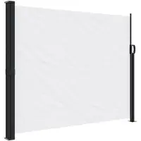 vidaXL Windscherm uittrekbaar 160x500 cm wit