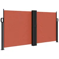 vidaXL Windscherm uittrekbaar 120x1000 cm terracottakleurig
