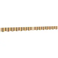 vidaXL Vervangingsdoek voor luifelrok gestreept 330x20 cm geel en grijs