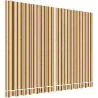vidaXL Vervangingsdoek voor luifel 330x245 cm polyester oranje en zwart