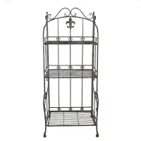 Clayre & Eef Wandrek 60x42x150 cm ijzer tuinrek