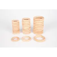 TickiT houten ringen 7cm (10 stuks)