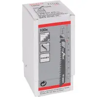 Bosch Lot de 100 lames de scie sauteuse basic for wood t111c l 100 mm 2608637878