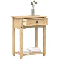 vidaXL Wandtafel Corona 55x35x73 cm massief grenenhout