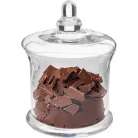 Secret De Gourmet Voorraadpot/koektrommel 1 liter glas met deksel - Voorraadpot