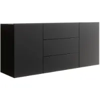 Meubella | Dressoir mat zwart hangend 140x35x60