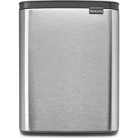 Brabantia Bo Prullenbak - 12 liter - Matt Steel Fingerprint Proof