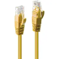Lindy 48062 Cat6 U/UTP Kabel, gelb, 1.00m