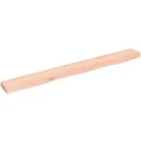 vidaXL Wandschap 100x10x4 cm onbehandeld massief eikenhout