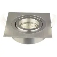 Nova Luxe Inbouwspot vierkant draai- kantelbaar diameter 92mm voor 50mm lamp Aluminium