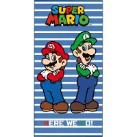 Carbotex Bross strandlaken - Badhanddoek - Supermario. Maat 70 x 140 cm