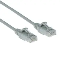ACT DC9030 LSZH U/UTP CAT6 Datacenter Slimline Patchkabel Snagless | RJ45 connectoren | Grijs | 15 cm