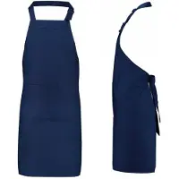 Benza Professioneel Schort keukenschort 75 x 85 Cm - Donkerblauw