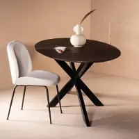 Giga Meubel Eettafel Ziggy Bruin Ovaal 200cm Spinpoot