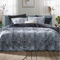 De Witte Lietaer Dekbedovertrek Azula Oxyde Percal-200 x 200 / 220 cm | 2-Persoons