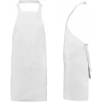 Benza Schort Keukenschort - Wit - 75 x 85 cm - 10 stuks