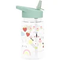 A Little Lovely Company Drinkfles m. Rietje - 450 ml - Joy - - OneSize - Drinkflessen