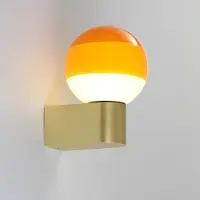 Marset Design wandlamp Dipping Light A1, dimbaar, messing / goud, Woon-/ Eetkamer, metaal, Design, Wandlamp design
