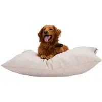 Maxxpro Hondenmand - Hondenkussen 70 x 100 cm - Hondenbed - Kussen Hond met Rits - Polyester en Microvezel - Beige