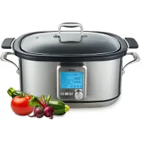 Moa Multicooker - Slowcooker - 8 Kookfuncties - 6 Liter - 1250W - Rijstkoker - Stoomkoker - Sous Vide koker - Yoghurtmaker - RVS - MC01S