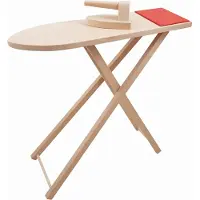 Bigjigs Playwood - ongelakte Houten strijkplank met strijkbout - Speelgoed strijkplank -