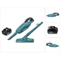 Makita DCL 180 F1 accu stofzuiger 18 V groen + 1x oplaadbare accu 3.0 Ah - zonder oplader