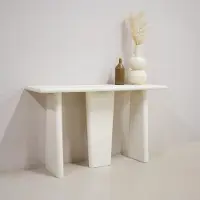 Giga Meubel Sidetable Chiara Rechthoek Beige 130cm