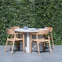 Giga Meubel Tuintafel Miso Rond Beige Ø120cm
