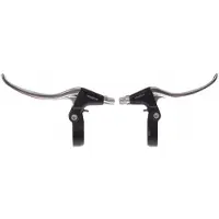 Vwp Remgrepenset v-brake 4-vinger zwart/zilver 2-delig