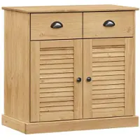vidaXL Dressoir met lades VIGO 78x40x75 cm massief grenenhout