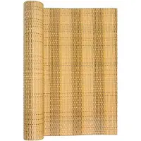 vidaXL Balkonscherm 500x100 cm poly rattan lichtbruin