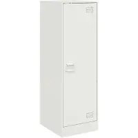 vidaXL Dressoir 34,5x39x107 cm staal wit