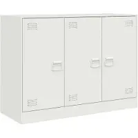 vidaXL Dressoir 99x39x73 cm staal wit
