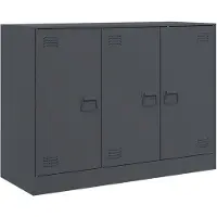 vidaXL Dressoir 99x39x73 cm staal antracietkleurig