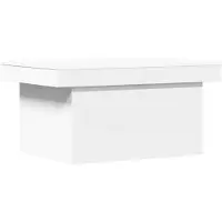 vidaXL Salontafel 100x55x40 cm bewerkt hout wit