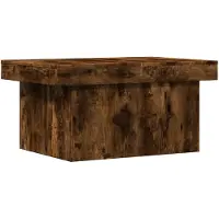 vidaXL Salontafel 80x55x40 cm bewerkt hout gerookt eikenkleurig