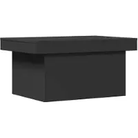 vidaXL Salontafel 80x55x40 cm bewerkt hout zwart
