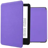 IMoshion Canvas Sleepcover Bookcase voor de Amazon Kindle (2024) / Amazon Kindle (2022) 11th gen - Paars