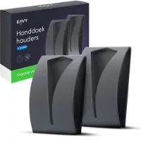EAVY Handdoekhaakjes Zelfklevend 2 stuks - Handdoekhouder Zwart - Zelfklevende Haakjes