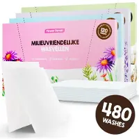 Mr. Green Mind Proefpakket Wasstrips ECO 480 Wasbeurten in 4 Geuren Milieuvriendelijke Wasmiddeldoekjes Wasvellen Wasmiddel Voordeelverpakking incl. wasverzachter wasdoekje